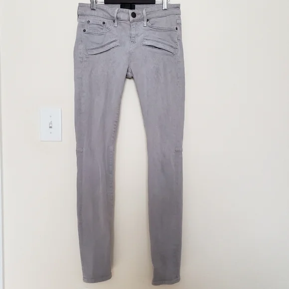 Vince Grey Welt Pocket Skinny Jeans - Picture 2 of 16